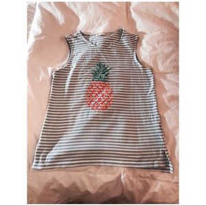 Pineapple sequence with baby blue stripes!